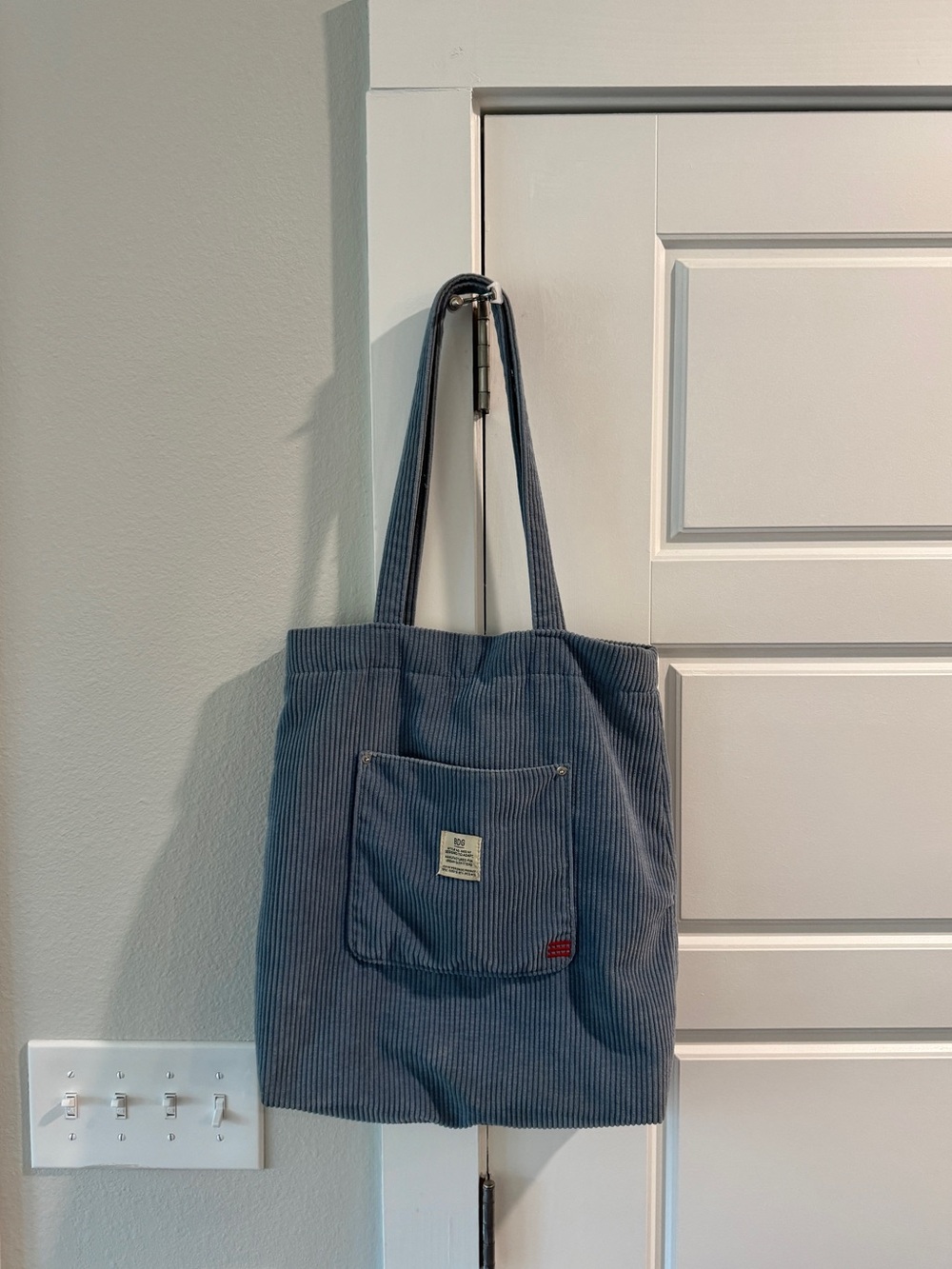 BDG Blue Corduroy Tote Bag